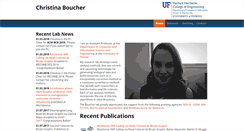 Desktop Screenshot of christinaboucher.com